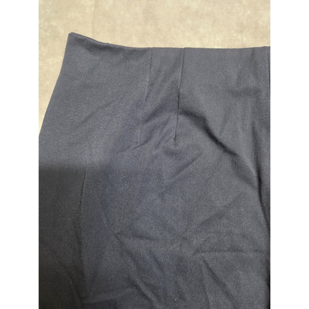 Talbots Womens Pants Size 16 Petite Stretch Navy Blue Side Zip Classic Career - Picture 7 of 9